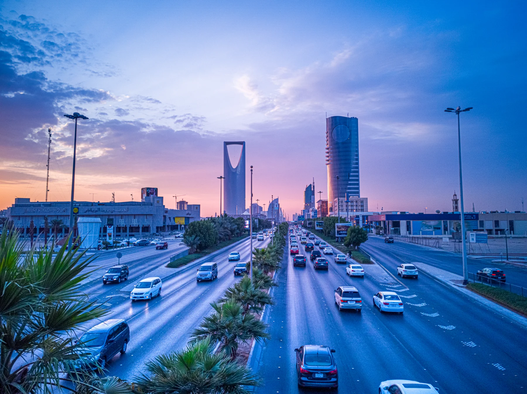 مشهد من مدينة الرياض في المملكة العربية السعودية